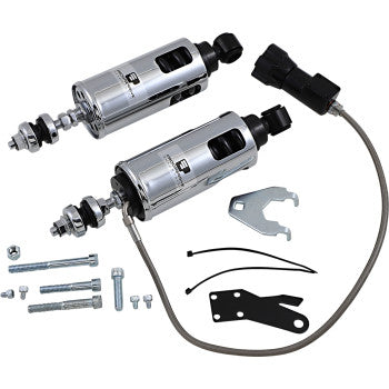 PROGRESSIVE SUSPENSION 422 Series Shocks with Rap - Show Chrome - Heavy-Duty - Softail '00-'17