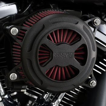 VANCE & HINES VO2 X Air Intake - Black Wrinkle - M8 '17-'25