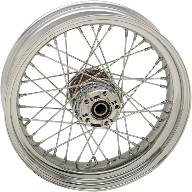DRAG SPECIALTIES Replacement Rear Laced 40 Spoke Wheel - Chrome - 17x4.5 - '12-'17 Dyna