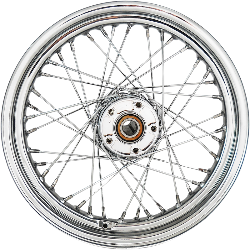 DRAG SPECIALTIES Replacement Rear Laced 40 Spoke Wheel - Chrome - 16x3 - '08-'17 Softail