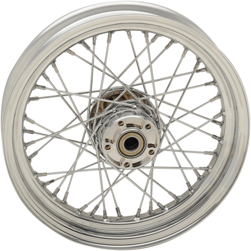DRAG SPECIALTIES Replacement Rear Laced 40 Spoke Wheel - Chrome - 16x3 - '08-'22 XL