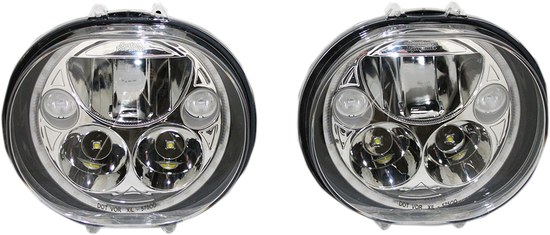 CUSTOM DYNAMICS TruBeam Led Headlamps - 5-3/4" For RoadGlide 2004-2013