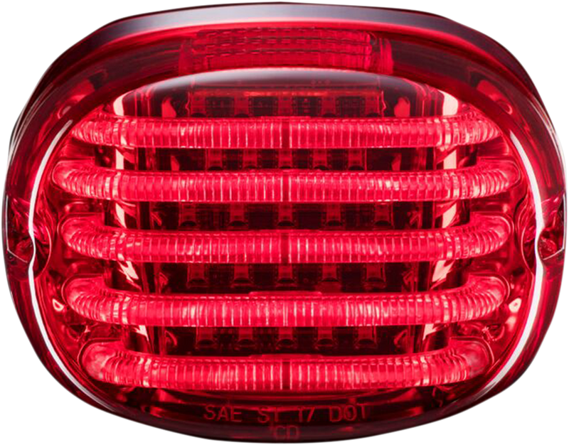 CUSTOM DYNAMICS Taillight - without License Plate Illumination Window - Red