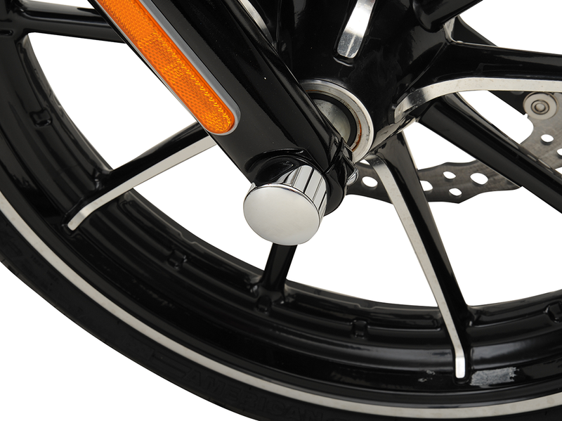 DRAG SPECIALTIES Die-cast Front Axle Caps - Chrome