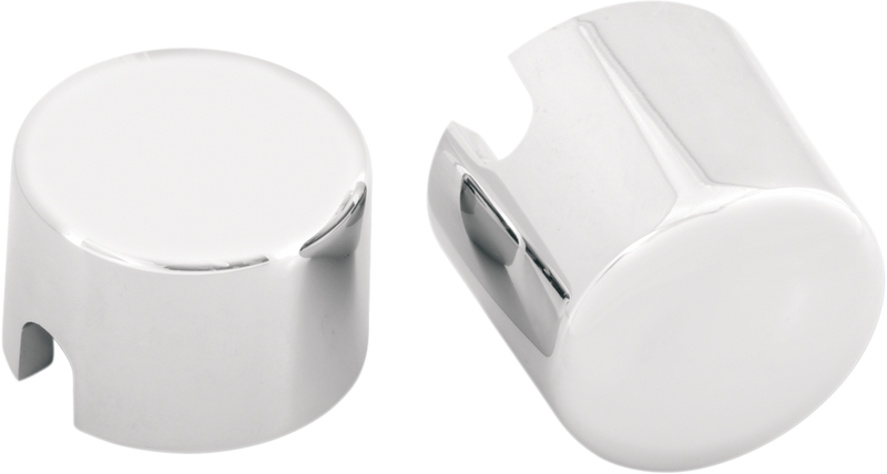 DRAG SPECIALTIES Die-cast Aluminum Rear Axle Caps - Chrome - '00-'07 Softail