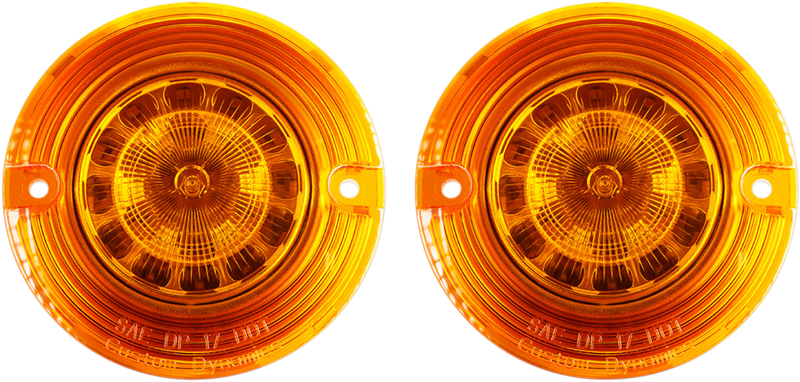 CUSTOM DYNAMICS ProBEAM® Front Flat Turn Signal Inserts - 1157 - Amber