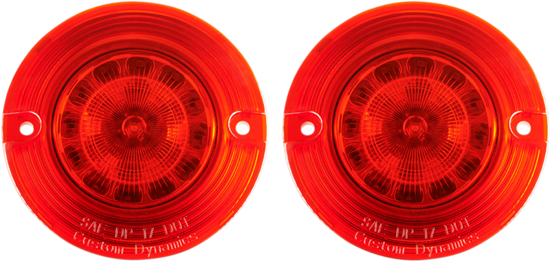 CUSTOM DYNAMICS ProBEAM® Rear Flat Turn Signal Inserts- 1156 - Red