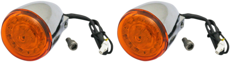 CUSTOM DYNAMICS ProBEAM® LED Turn Signals for Indian - Chrome - Amber