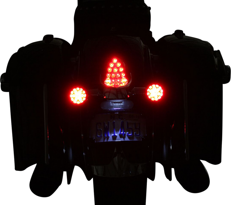 CUSTOM DYNAMICS ProBEAM® LED Turn Signals for Indian - Black - Red