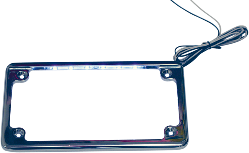 CUSTOM DYNAMICS LED License Plate Frame - Chrome