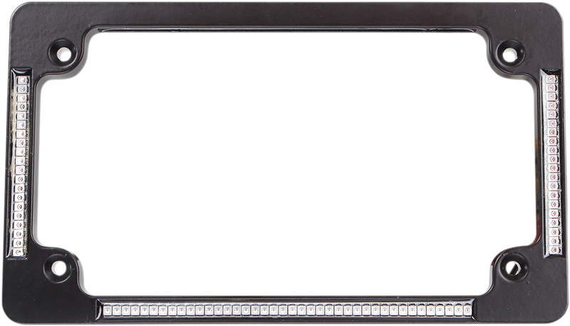 CUSTOM DYNAMICS All-in-One License Plate Frame - Flat - Black
