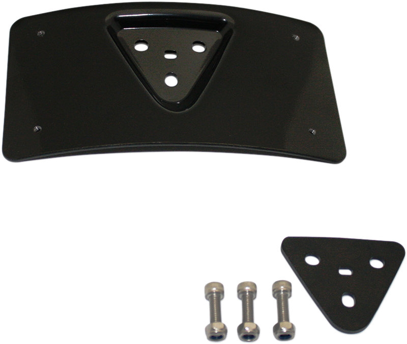 CUSTOM DYNAMICS Radius Laydown License Plate Frame Mount - Black