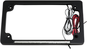 CUSTOM DYNAMICS Dual LED License Plate Frame - Flat - Black