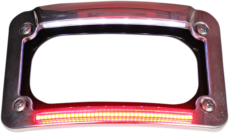 CUSTOM DYNAMICS LED License Plate Frame - Indian - Chrome