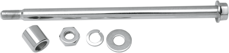 DRAG SPECIALTIES Replacement Rear Axle Kit - Chrome - '80-'86 Big Twin