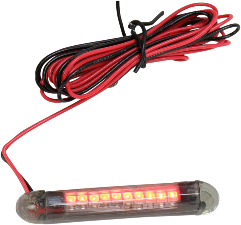 CUSTOM DYNAMICS TruFLEX® Flexible 10 LED Strip - 2.2" - Red/Smoke