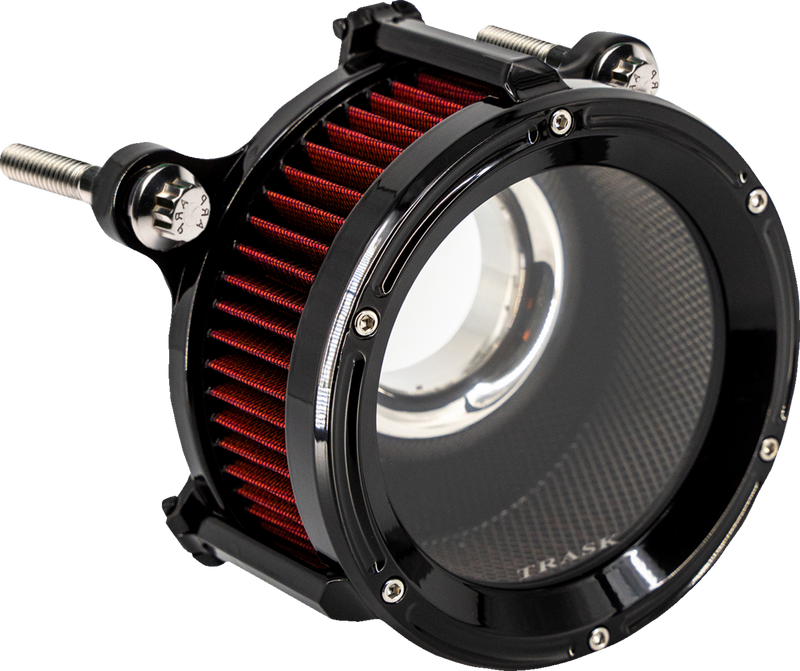 TRASK Assault Charge High-Flow Air Cleaner Kit - Gloss Black