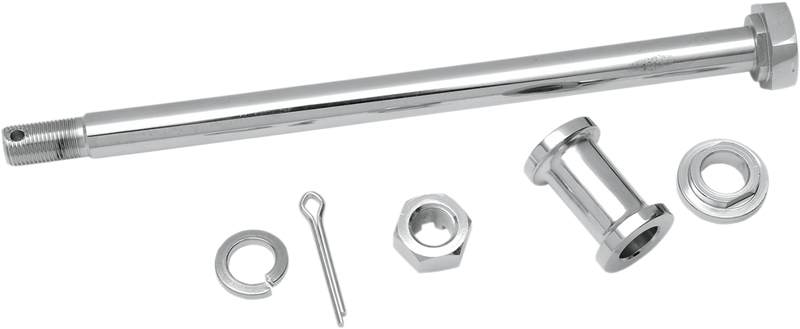 DRAG SPECIALTIES Replacement Rear Axle Kit - Chrome - '52-'78 XL