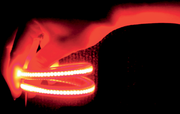 CUSTOM DYNAMICS TruFLEX® Auxiliary 75 LED Light Strip - 9-3/4" - Red/Smoke
