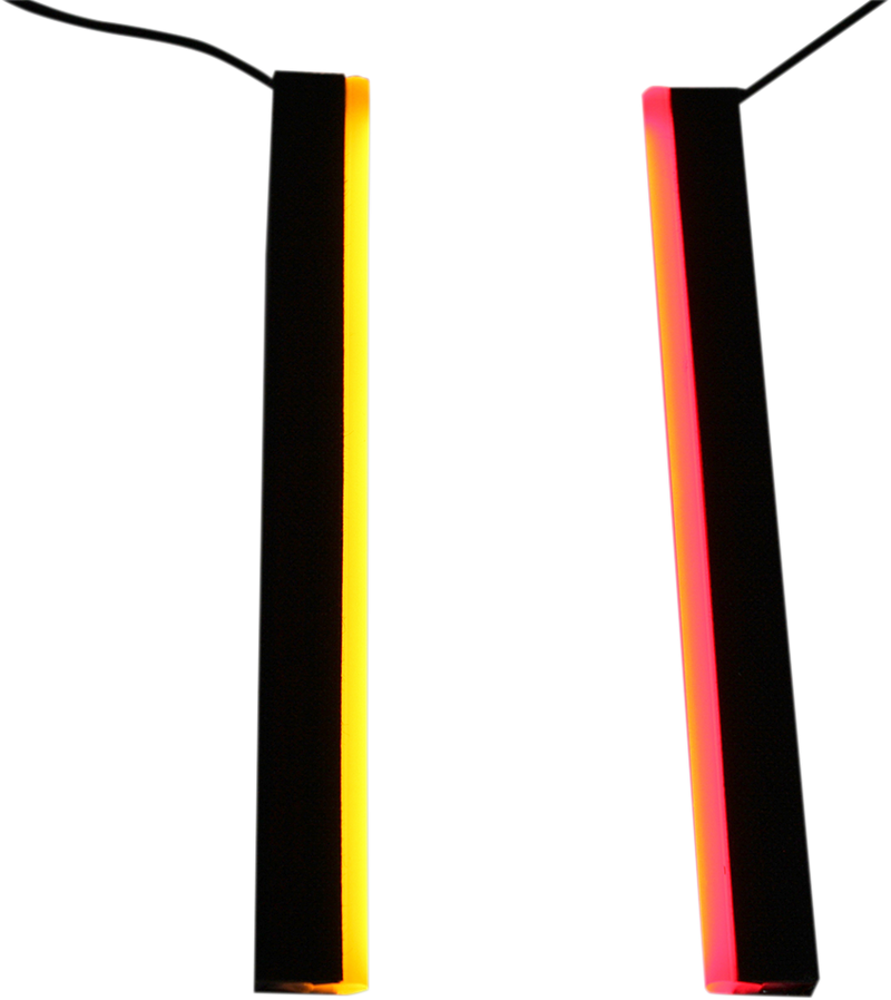 CUSTOM DYNAMICS Dual-Color Plasma Rods™ - 8" - Red/Amber