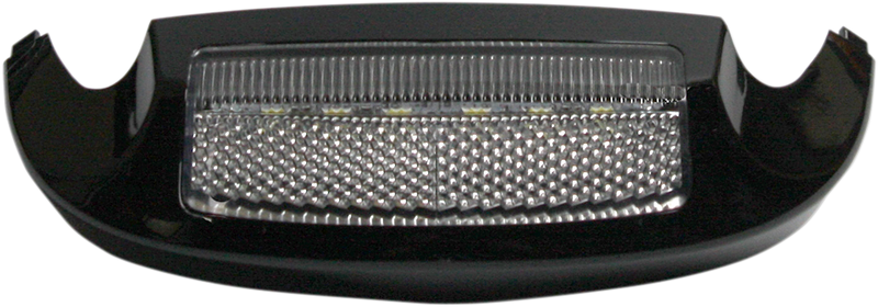 CUSTOM DYNAMICS Front LED Fender Tip - White/Clear Lens - Black