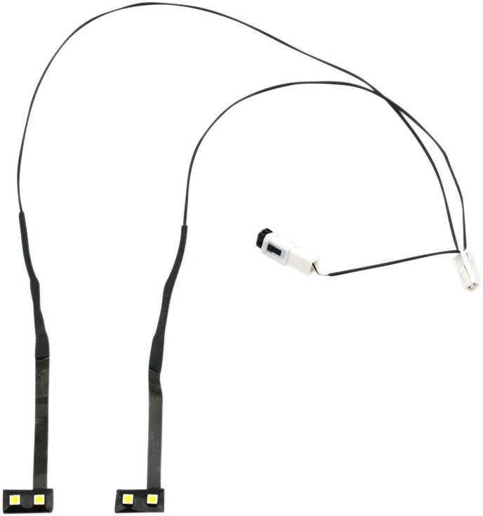 CUSTOM DYNAMICS Windshield Vent Trim Light Kit - White