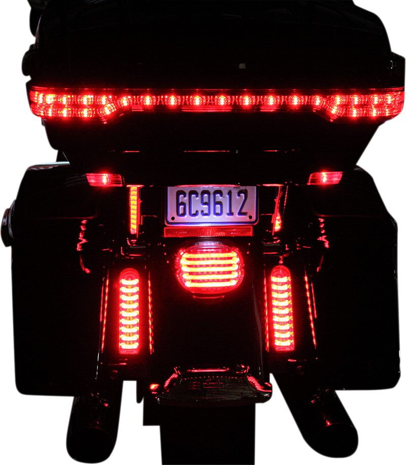 CUSTOM DYNAMICS ProBEAM® Fillerz® Saddlebag LED Lights - Red - Gloss Black