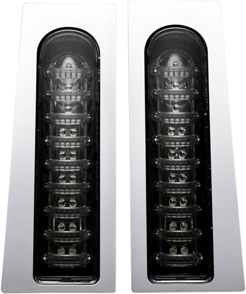 CUSTOM DYNAMICS ProBEAM® Fillerz® Saddlebag LED Lights - Smoke - Chrome