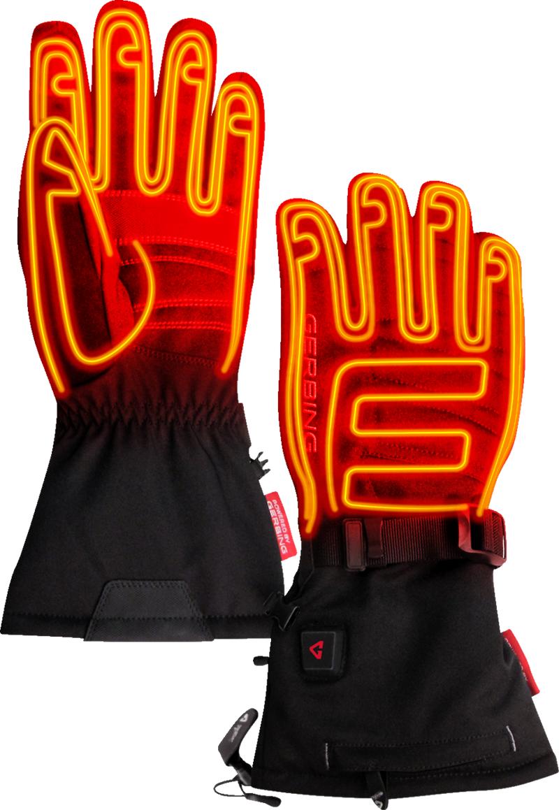 GERBING HEATED CLOTHING 7V S7 Battery Heated Gloves - Black - Large
