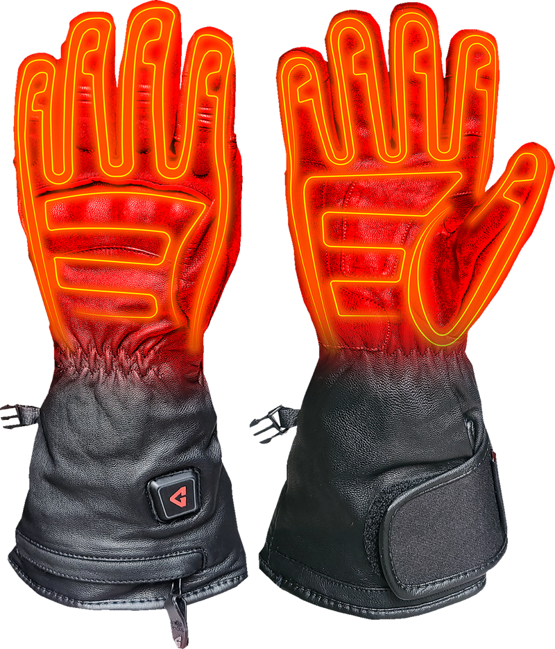 GERBING HEATED CLOTHING 7V Hard Knuckle Battery Heated Gloves - Black - XL