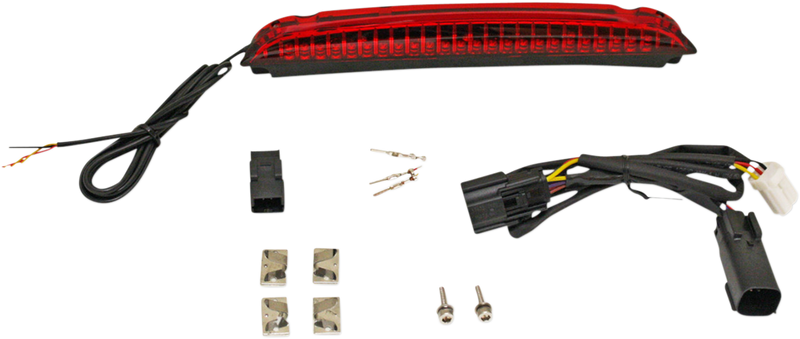 Dynalight Racks Red CUSTOM DYNAMICS Luggage Rack LED Light Bar - Red — Lifestyle Cycles