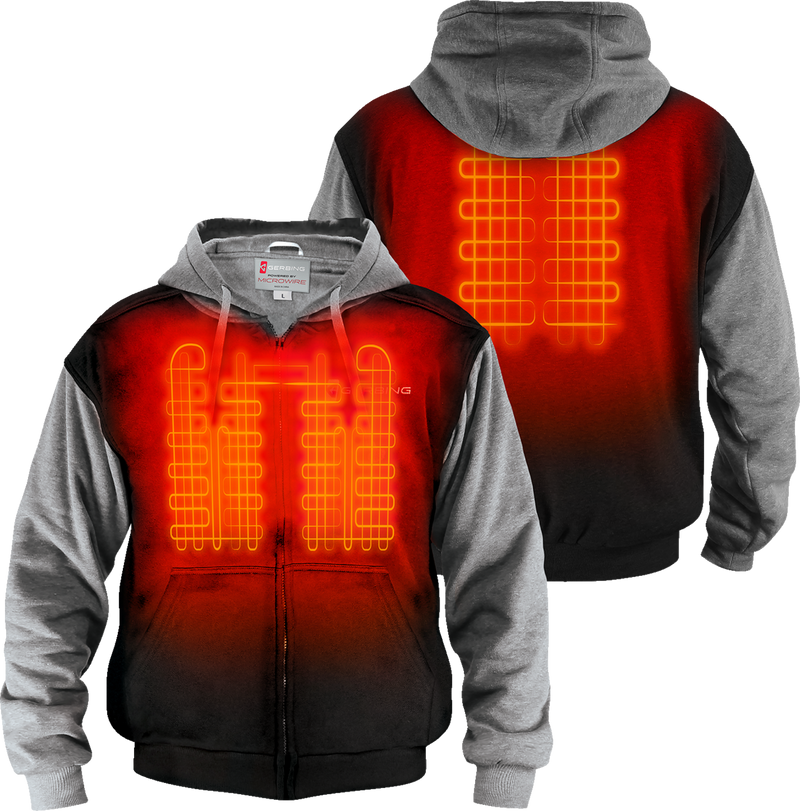 GERBING HEATED CLOTHING 7V Battery Heated Hoodie - Black - Medium