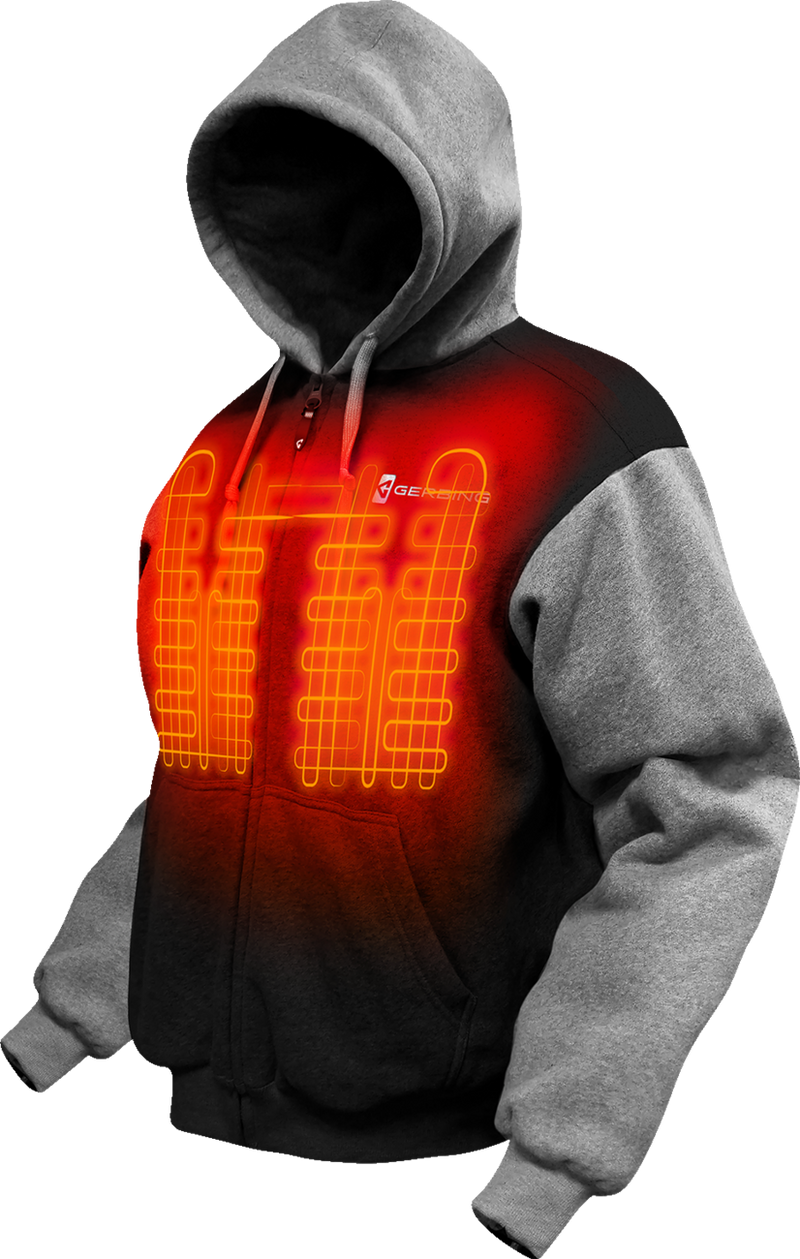 GERBING HEATED CLOTHING 7V Battery Heated Hoodie - Black - 2XL