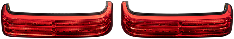 CUSTOM DYNAMICS ProBEAM® BAGZ™ LED Saddle Bag Lights - Black - Red - '14-'24
