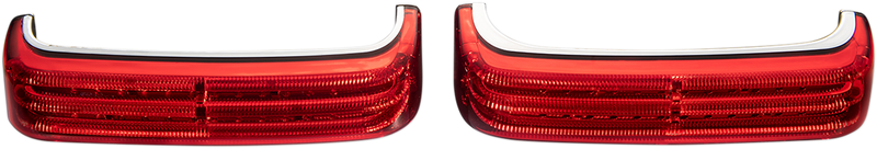 CUSTOM DYNAMICS ProBEAM® BAGZ™ LED Saddle Bag Lights - Chrome - Red - '97-'13