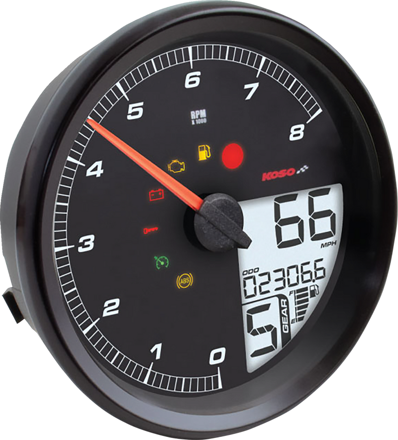 KOSO NORTH AMERICA HD-05 Multifunction Meter - Black