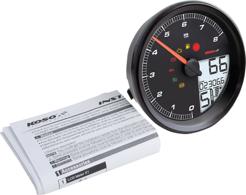 KOSO NORTH AMERICA HD-05 Multifunction Meter - Black