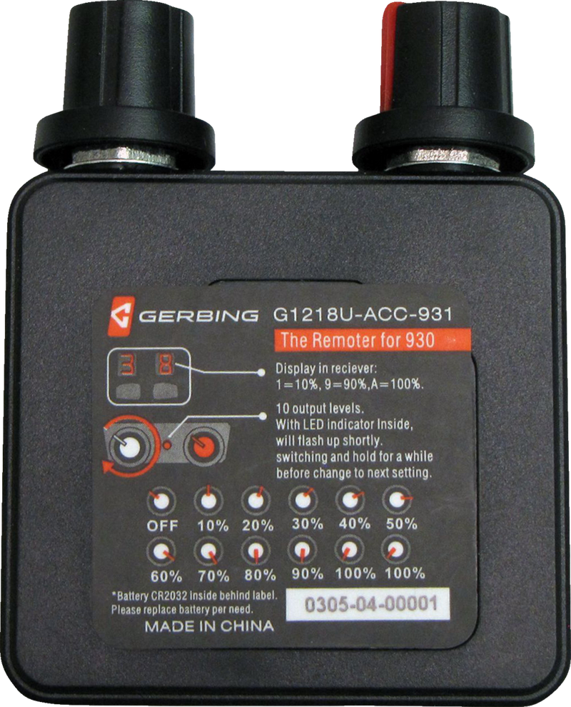 GERBING HEATED CLOTHING Dual Wireless Temp Controller - 12 V - Remote