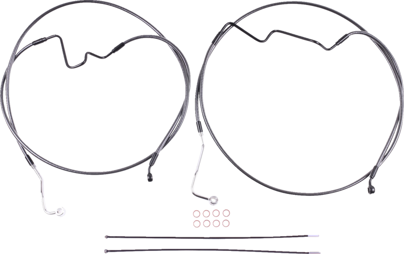 MAGNUM SHIELDING Brake Line Kit - Lower - BP - +2" - 35° Radial AS470162RAD