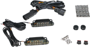 CUSTOM DYNAMICS Saddlebag Rail Luggage Rack LED Light Bar - Smoke - '14-'24