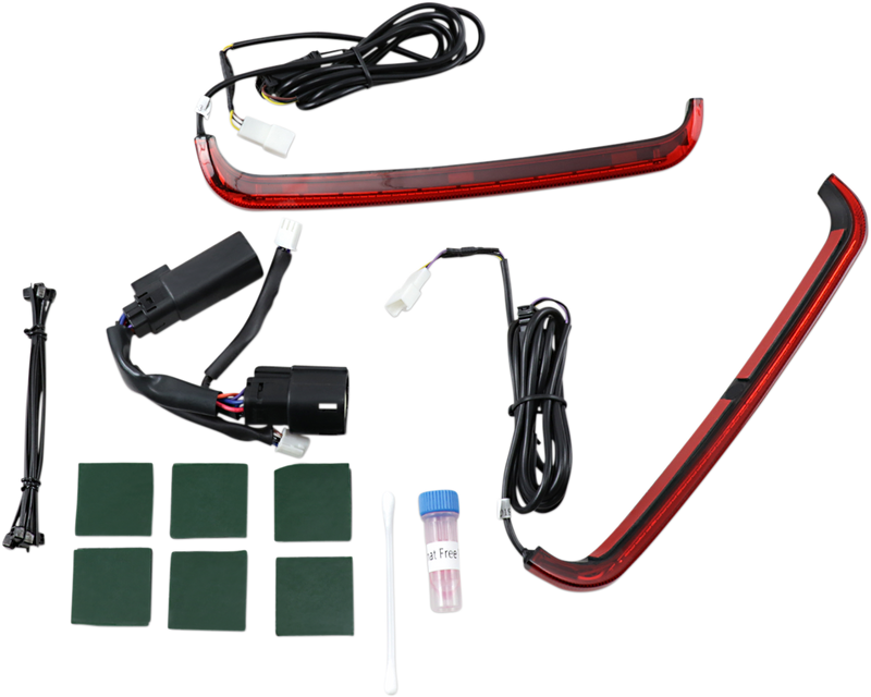 CUSTOM DYNAMICS LED Low-Profile BAGZ™ Accent Lights - Red Lens - '10-'13