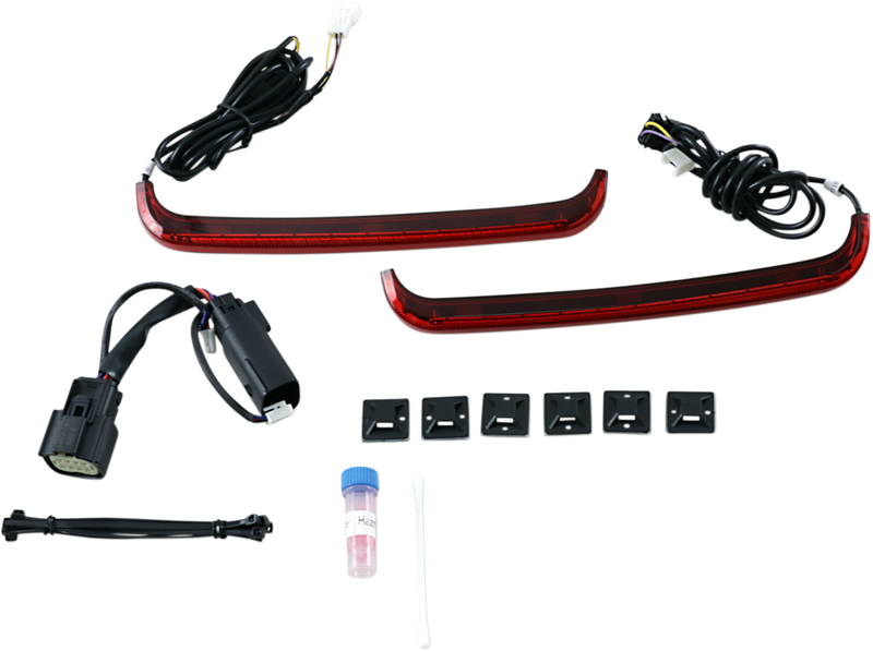 CUSTOM DYNAMICS LED Low-Profile BAGZ™ Accent Lights - Red Lens - '10-'13 CVO