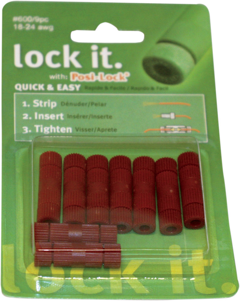 CUSTOM DYNAMICS Posi-Lock® Wire Connector - 18-24 Gauge - 9-Pack