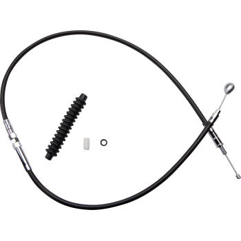 DRAG SPECIALTIES High-Efficiency Black Vinyl Clutch Cable - 48"