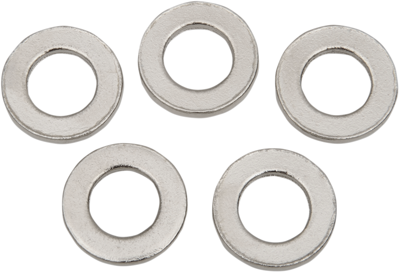 DRAG SPECIALTIES Replacement 0.67" Front Axle Washer - Chrome - 5-Pack