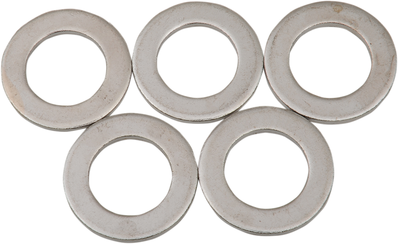 DRAG SPECIALTIES Replacement 0.988" Rear Axle Washer - Chrome - 5-Pack