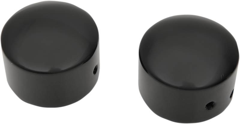 DRAG SPECIALTIES Die-cast Front Axle Caps - Black