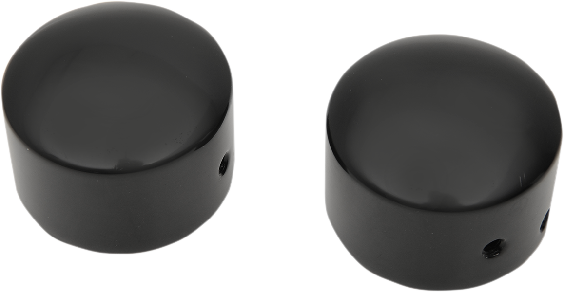 DRAG SPECIALTIES Die-cast Front Axle Caps - Black