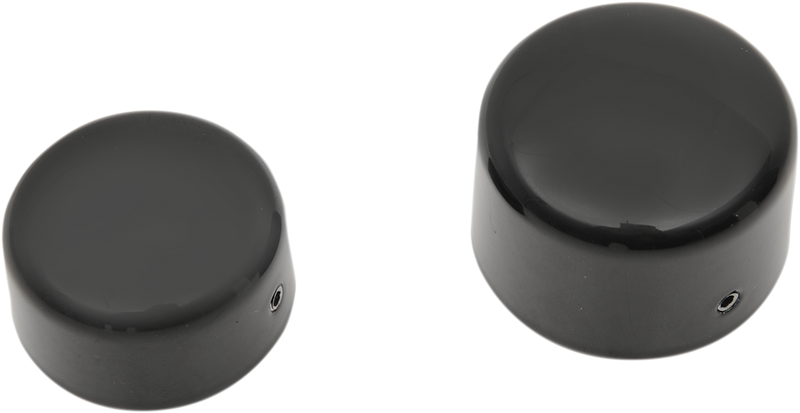 DRAG SPECIALTIES Die-cast Rear Axle Caps - Black