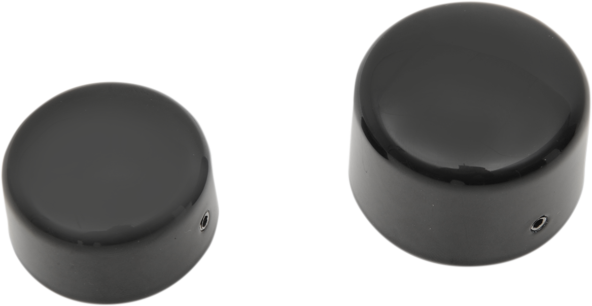 DRAG SPECIALTIES Die-cast Rear Axle Caps - Black